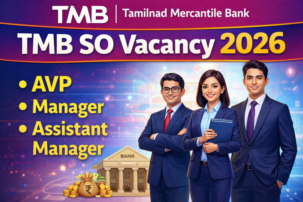 TMB SO Vacancy 2026 – AVP, Manager & Assistant Manager Posts