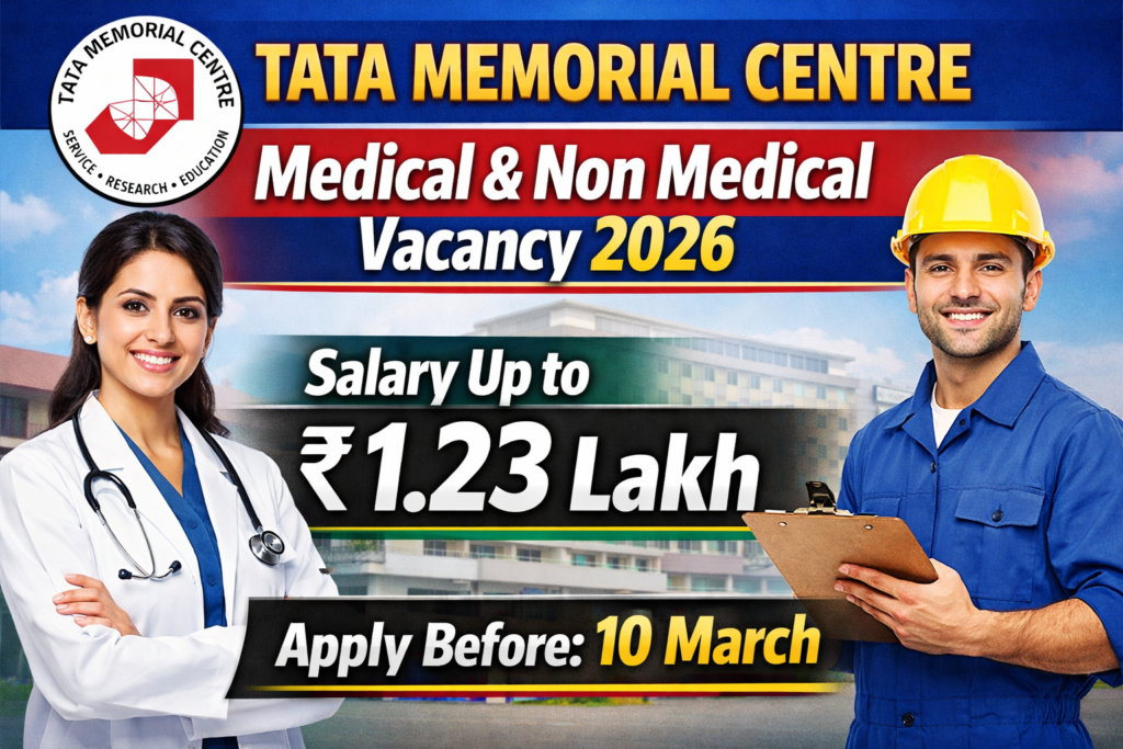 Tata Memorial Centre Medical and Non Medical 2026