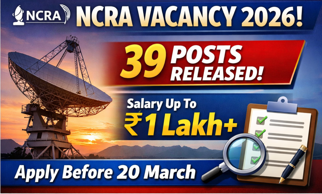 NCRA Vacancy 2026
