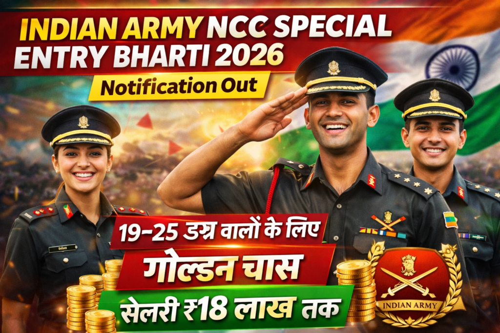 Indian Army NCC Special Entry Bharti 2026