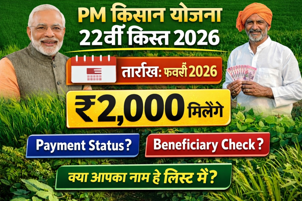 PM Kisan 22th Installment Date 2026