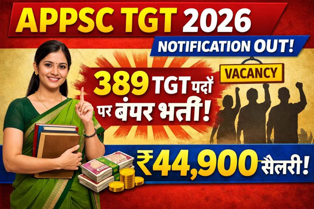 APPSC TGT Vacancy 2026 Notification OUT